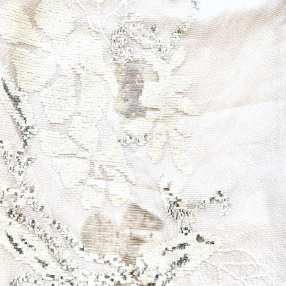 Laura Biagiotti S/S 2004 Ivory Sequined Bustier Dress