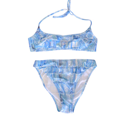 Blugirl Blumarine 2000s lamé bikini