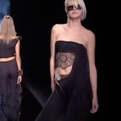 Valentino 2002 lace bustier