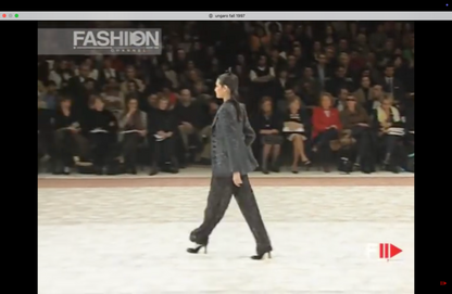 Emanuel Ungaro 1997 Silk Burned Velvet Pants