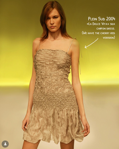 Plein Sud 2004 Ruched Silk Dress - Runway