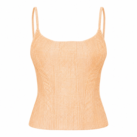 French Designer VTG Sand Corset