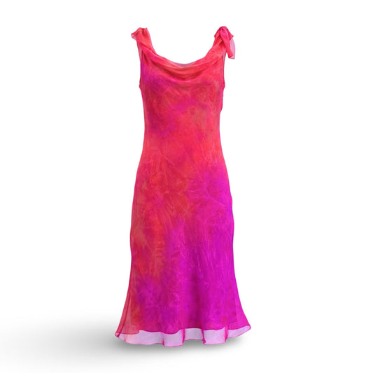 La Perla 2000's Silk Vibrant Sunrise Dress