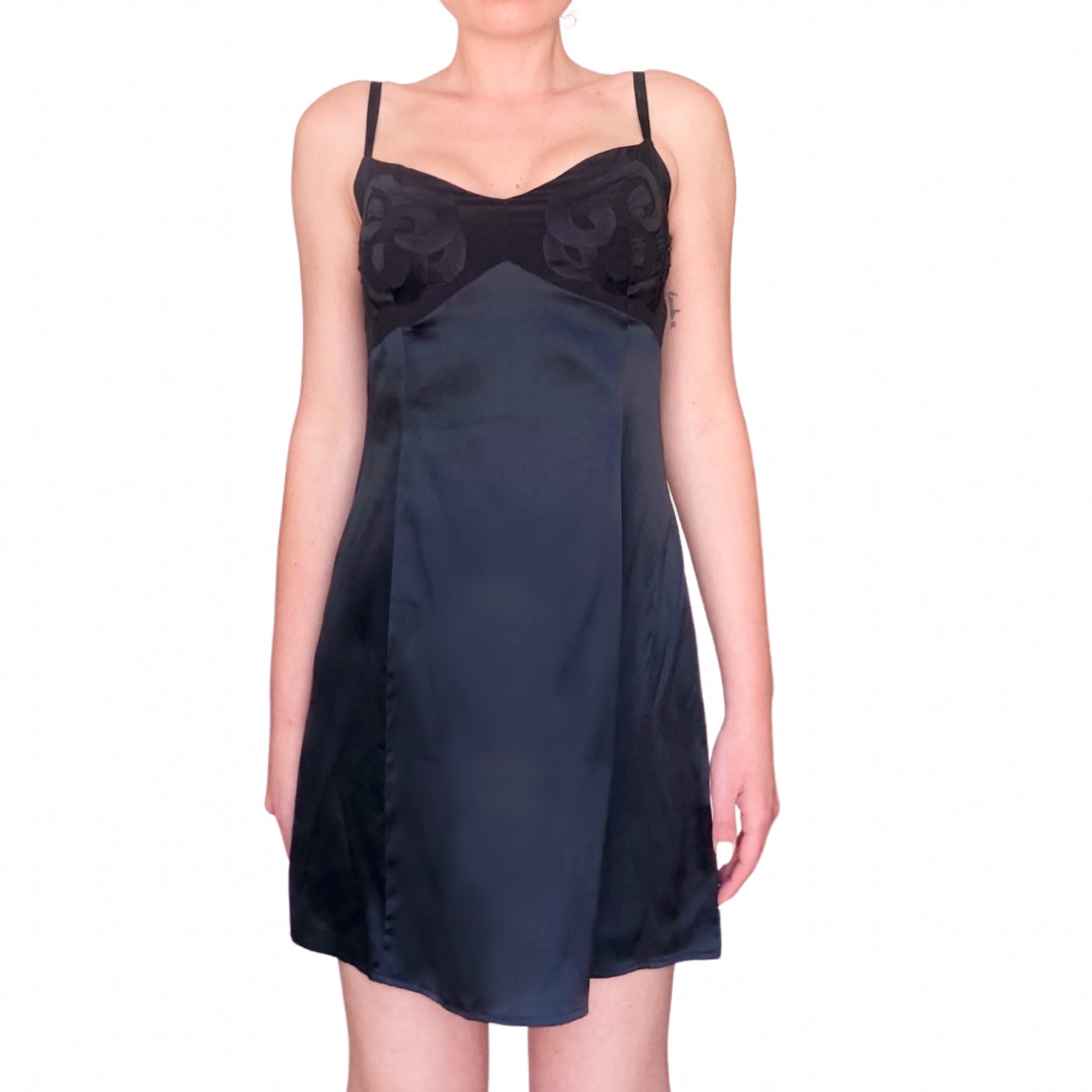 French Designer 2000s silk mini dress InLouve French Designer 2000s silk mini dress InLouve