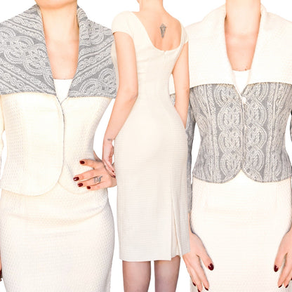 Christian Dior by Galliano F/W 1999 wool ensemble - runway