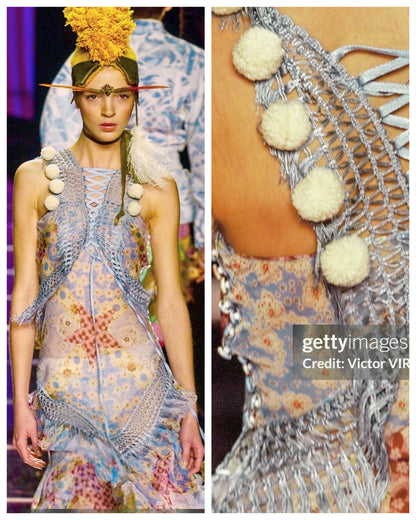 John Galliano F/W 2002 silk brocade bustier