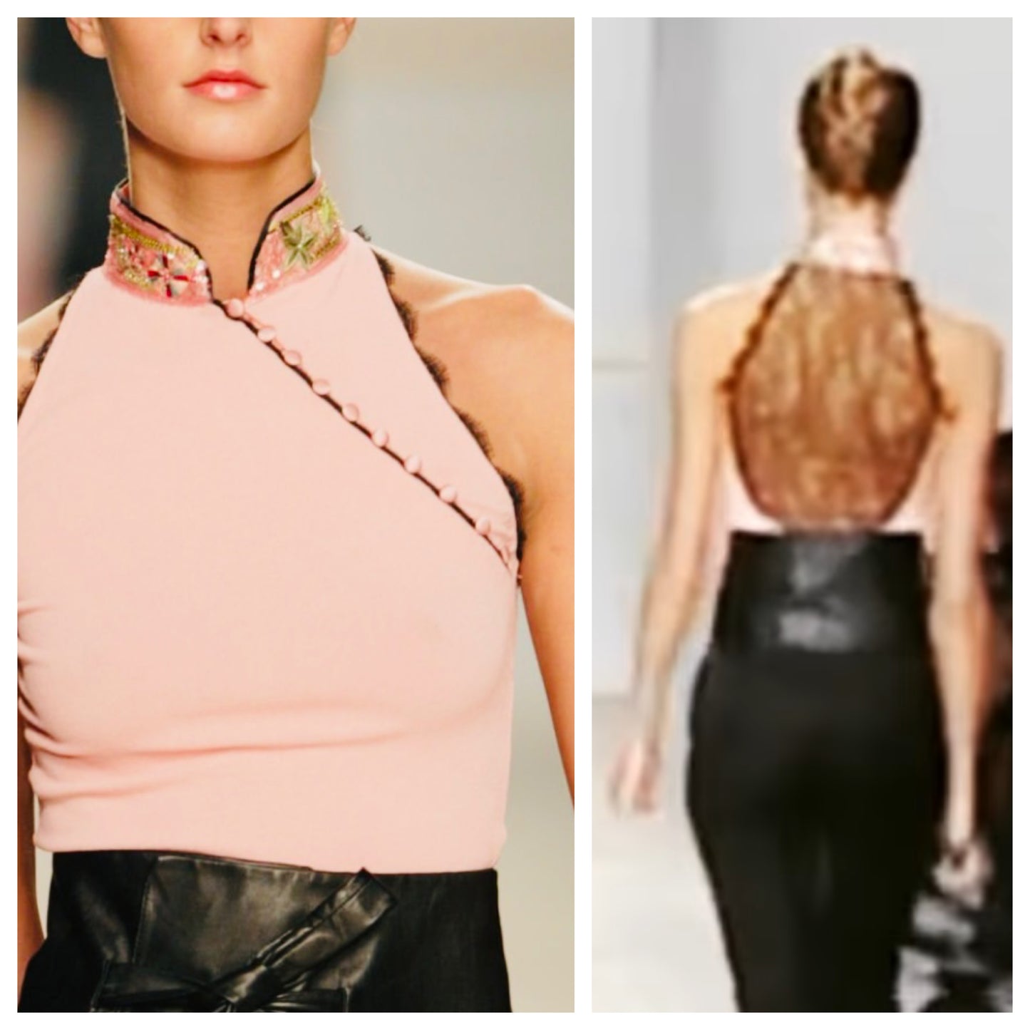 Blumarine 2003 RARE Mandarin Top - runway