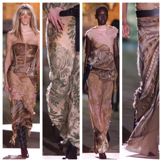 Roberto Cavalli FW 2001 mermaid silk skirt - documented