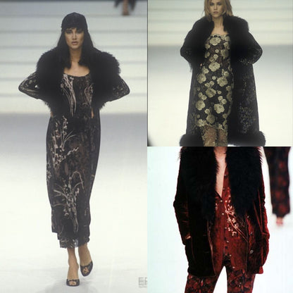 Emanuel Ungaro 1998 silk velvet bustier dress - documented