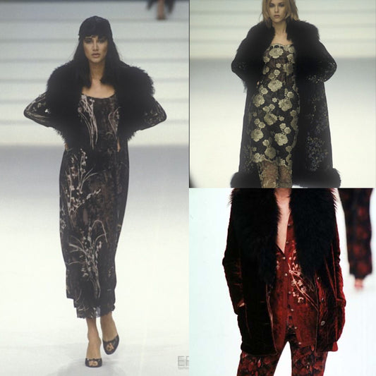 Emanuel Ungaro 1998 silk velvet bustier dress - documented