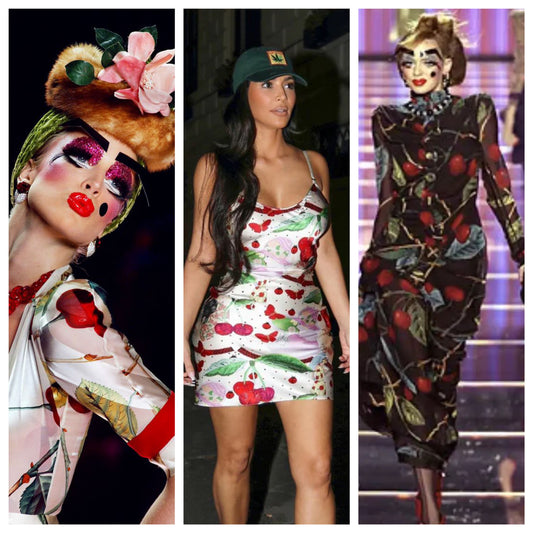 Galliano 2003 cherry silk dress - documented