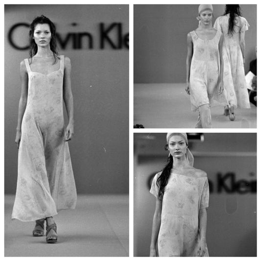 Calvin Klein 1993 silk maxi skirt - documented