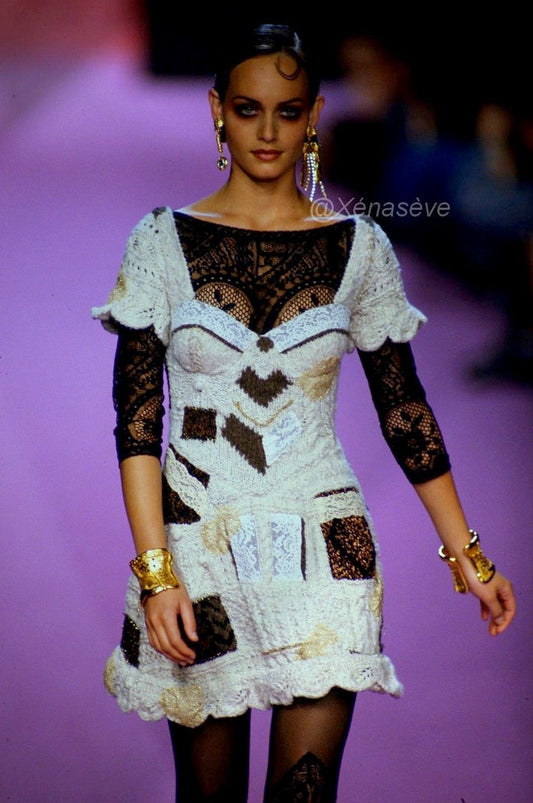 Christian Lacroix 1994 rare wool dress - runway