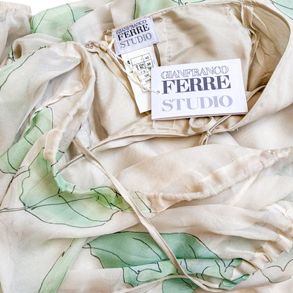 Gianfranco Ferre 2000s rare silk set