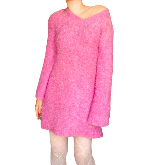 Anna Molinari 1996 mohair wool sweater dress – runway