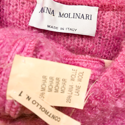 Anna Molinari 1996 mohair wool sweater dress – runway