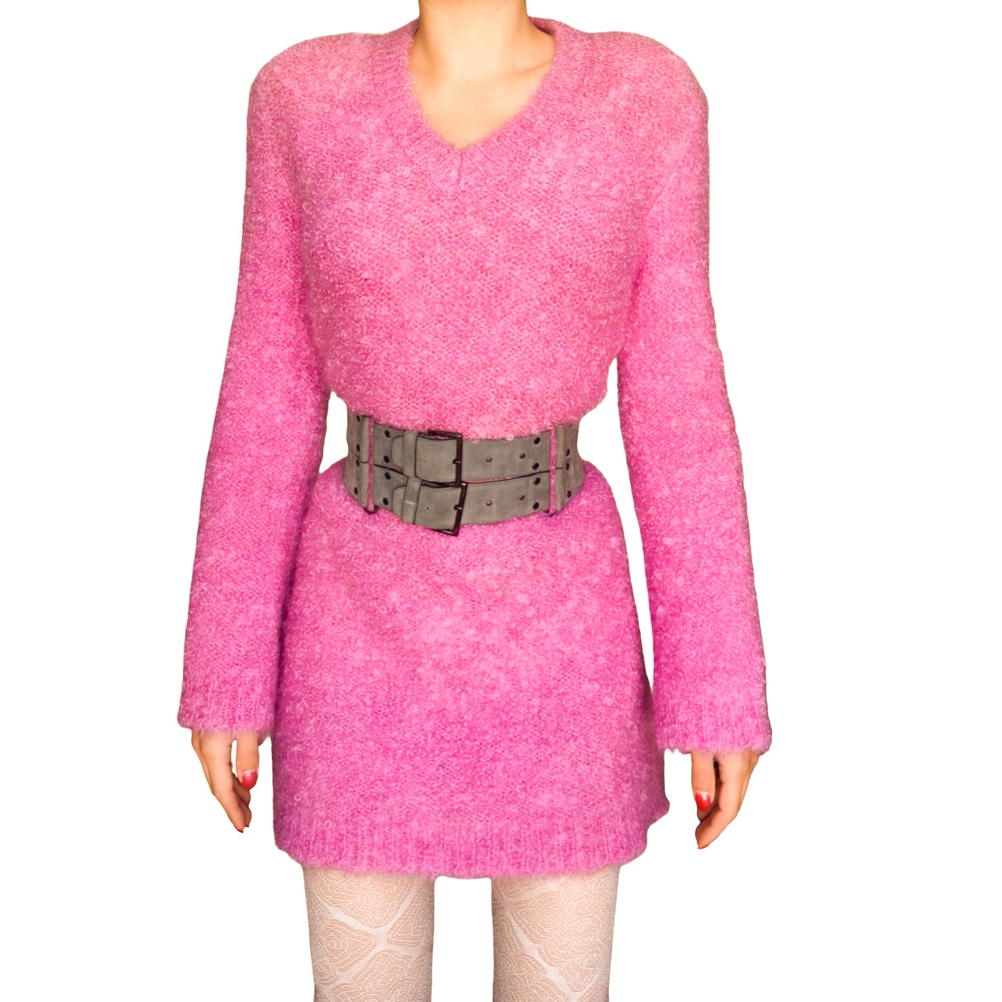 Anna Molinari 1996 mohair wool sweater dress – runway