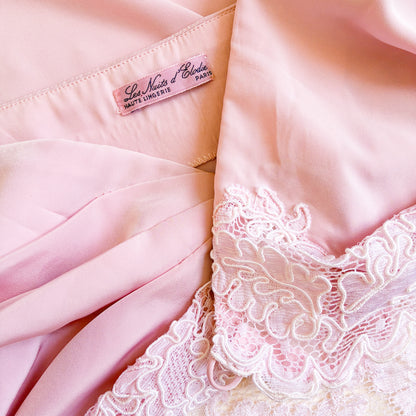 Les Nuits VTG haute lingerie draped silk skirt
