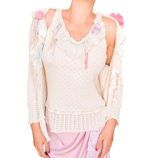 Christian Lacroix VTG silk twin set