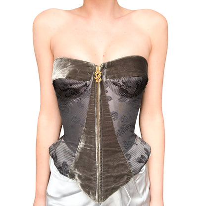 Christian Lacroix 1996 Velvet Corset