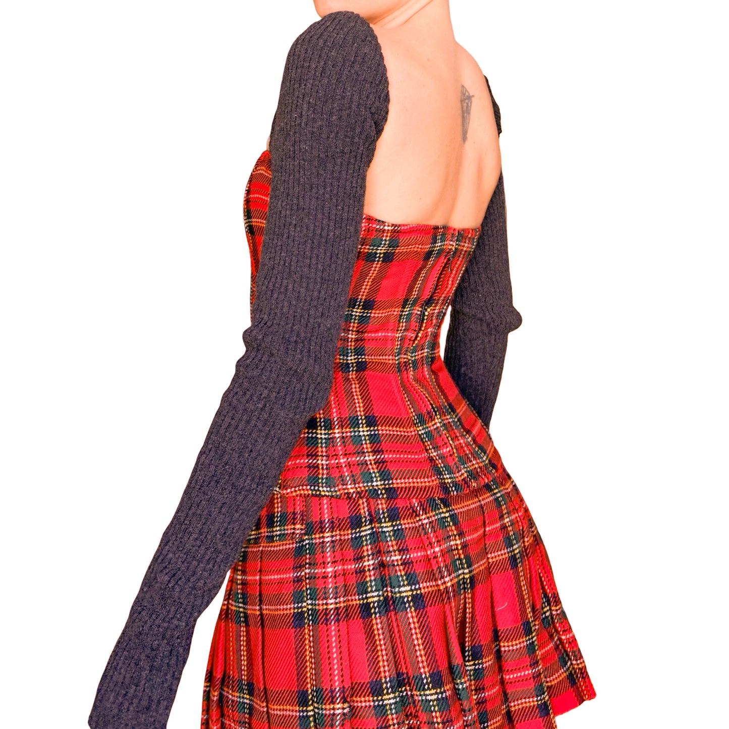 D&G F/W 2002 Tartan Corset Set - documented