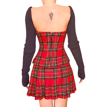 D&G F/W 2002 Tartan Corset Set - documented