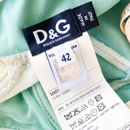 D&G 2000s silk charmeuse