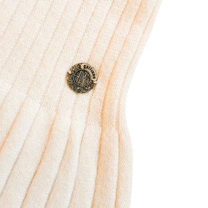 Galliano 2008 ribbed knit wool dress