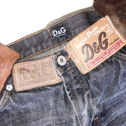 D&G 2000's labels denim pants