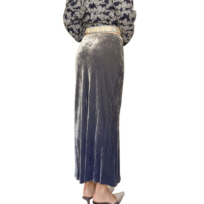 Iceberg 1998 velvet embellished skirt - documented
