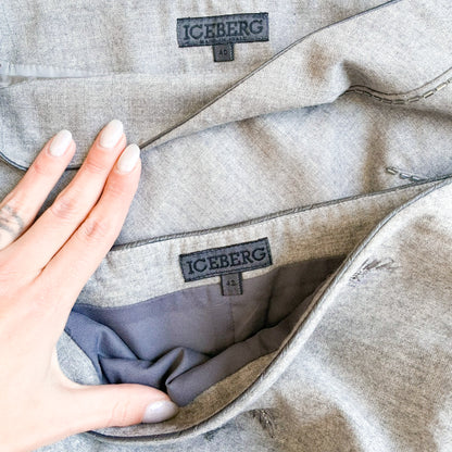 Iceberg 1998 wool embellished set - runway