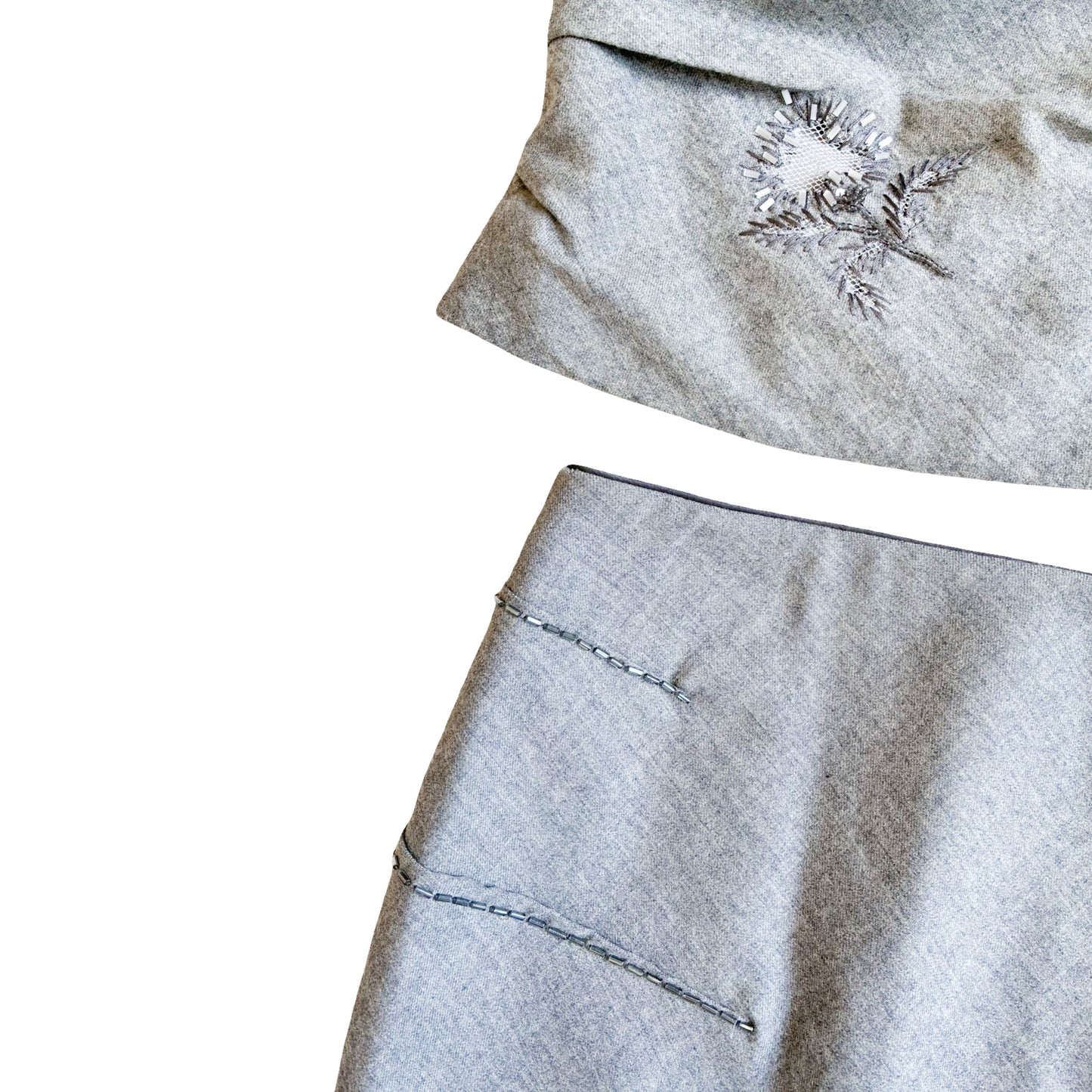 Iceberg 1998 wool embellished set - runway