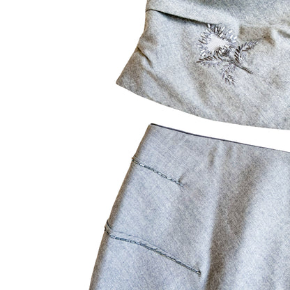 Iceberg 1998 wool embellished set - runway