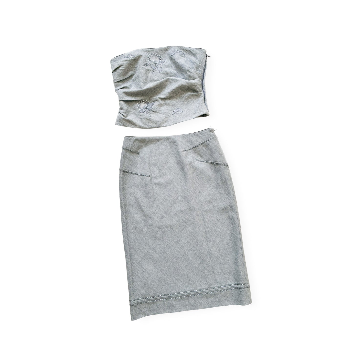 Iceberg 1998 wool embellished set - runway