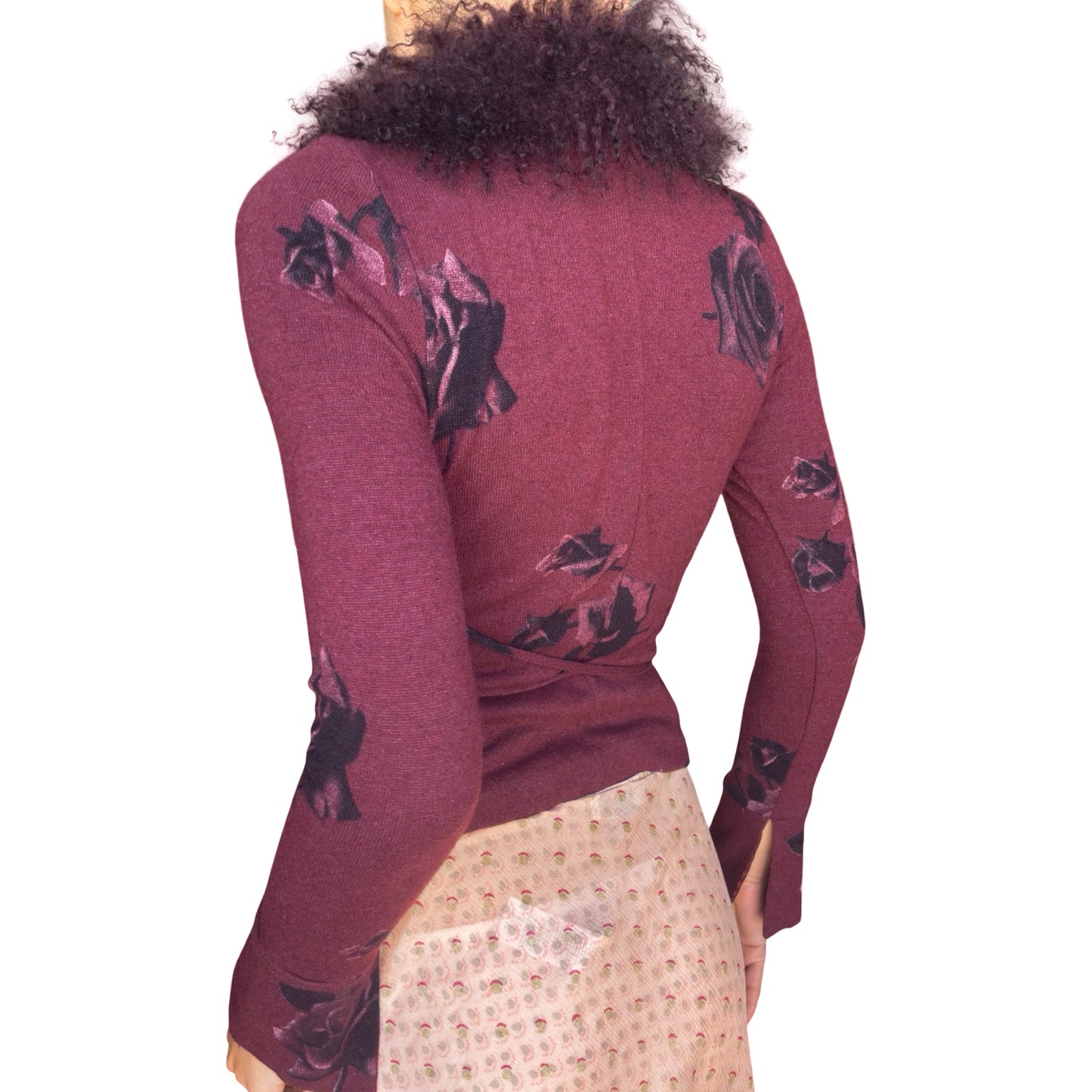 Italian Designer VTG Mongolian wool cardigan