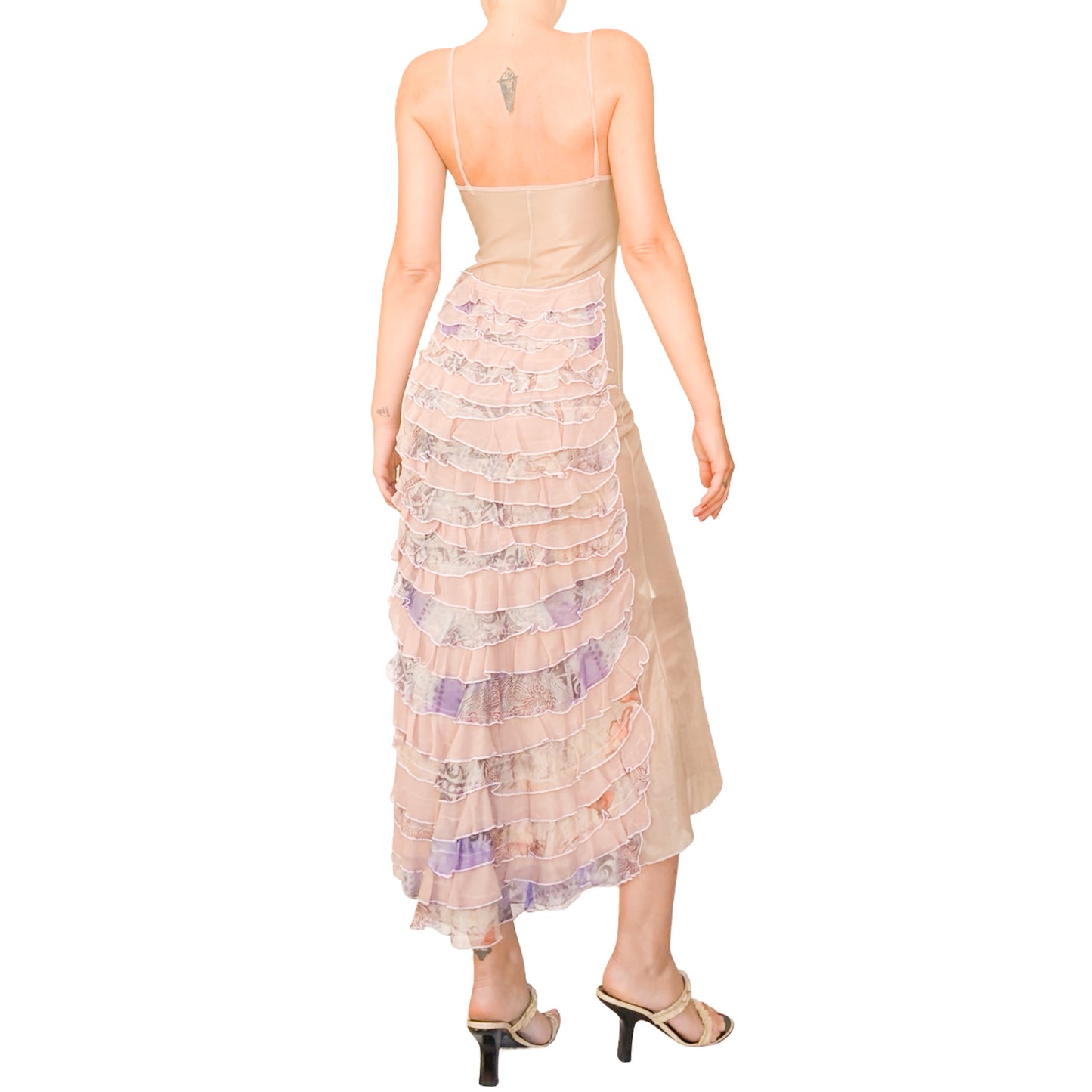 Italian Designer VTG Pompadour silk dress