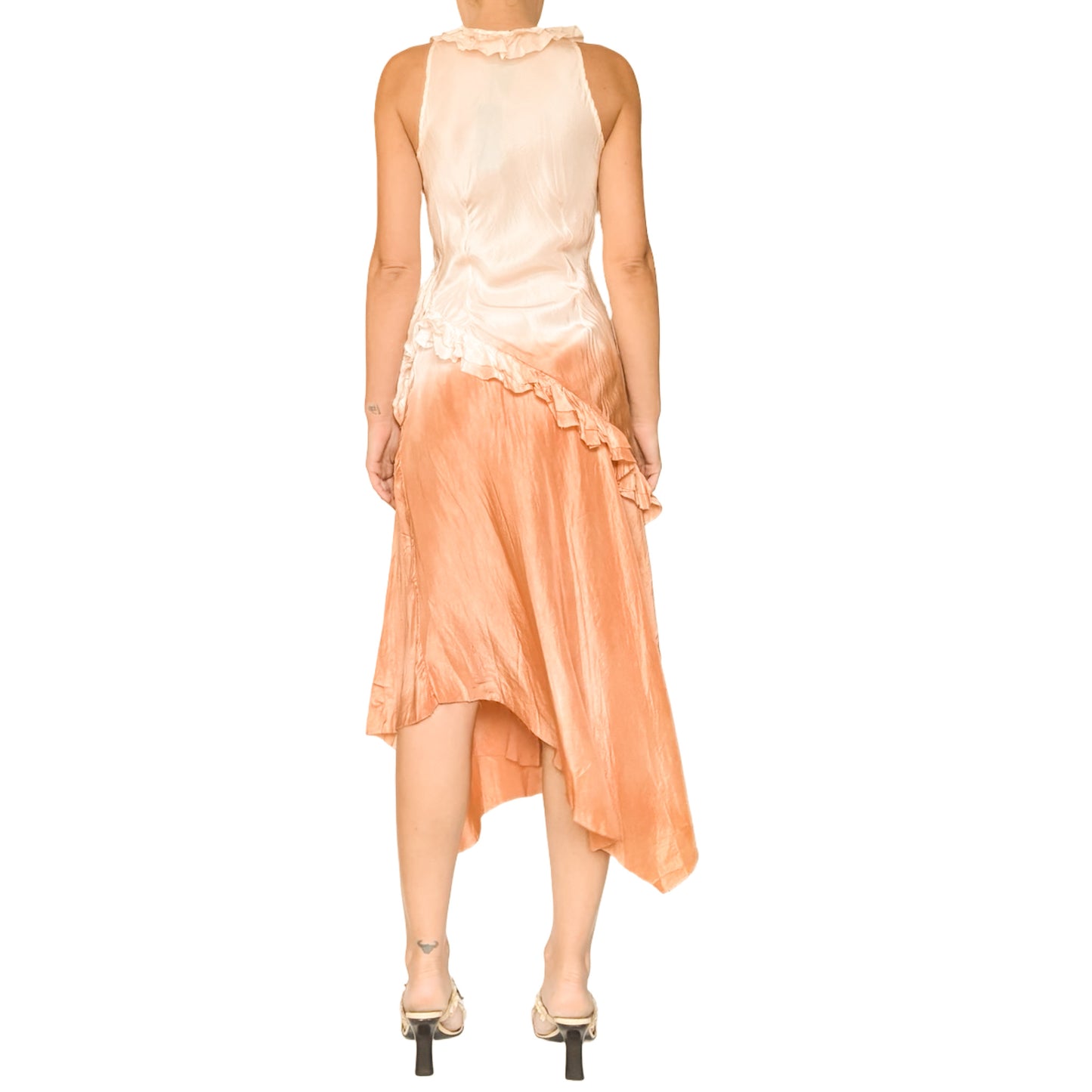 Italian VTG maxi silk ombré dress - dead stock