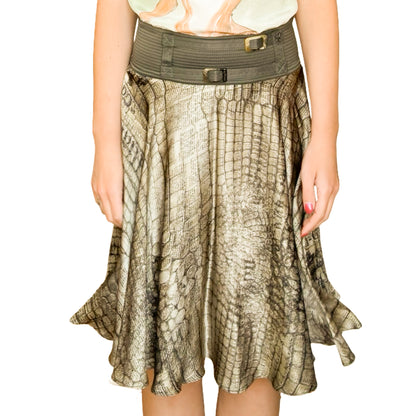 Galliano 2011 silk gazette skirt - dead stock