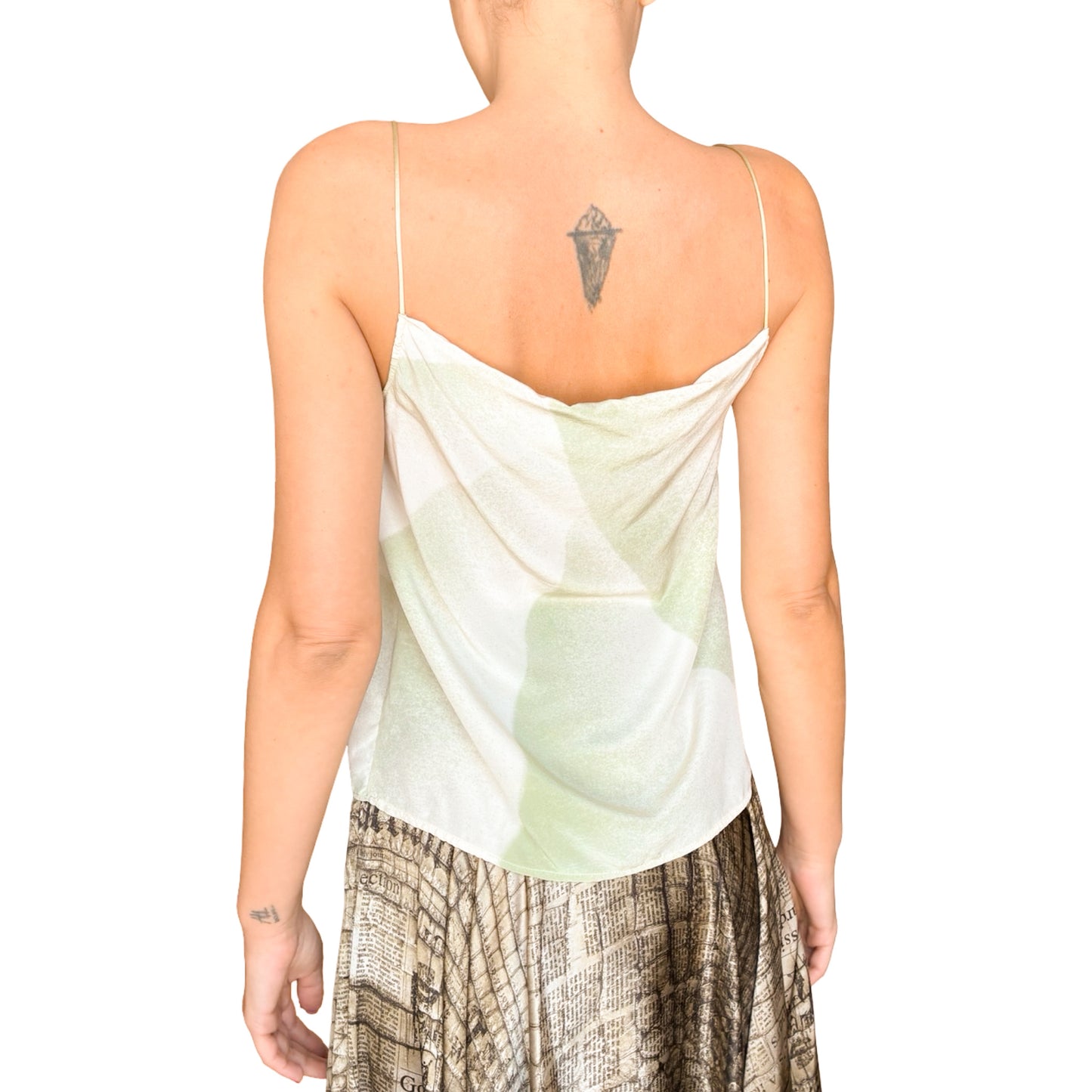 Spanish VTG silk illustrated cami