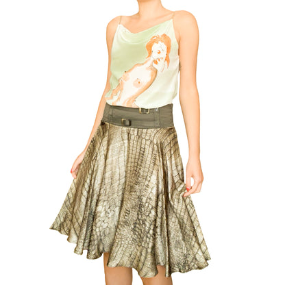 Spanish VTG silk illustrated cami