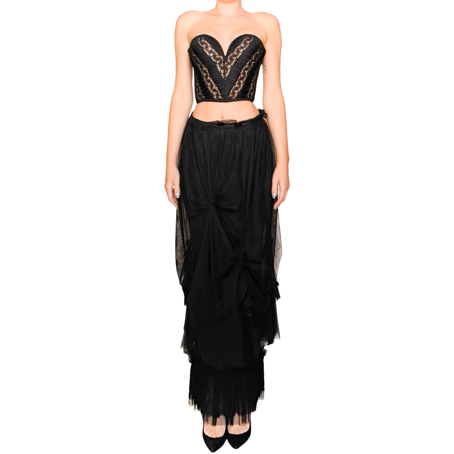La Perla 1988 lace cotton bustier - campaign