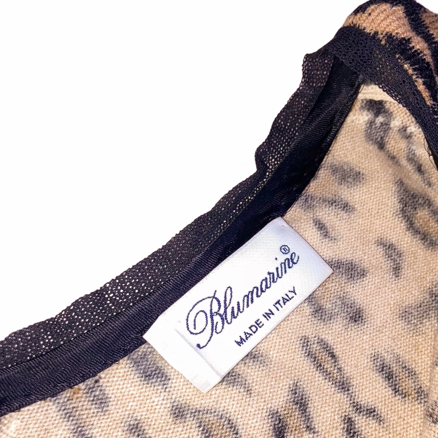 Blumarine FW 1998 leopard wool cardigan