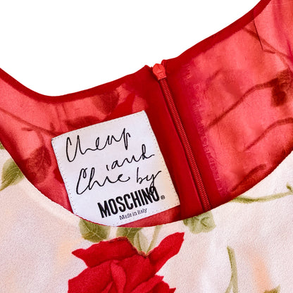 Moschino S/S 1996 romantic hearts dress