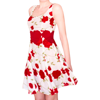 Moschino S/S 1996 romantic hearts dress