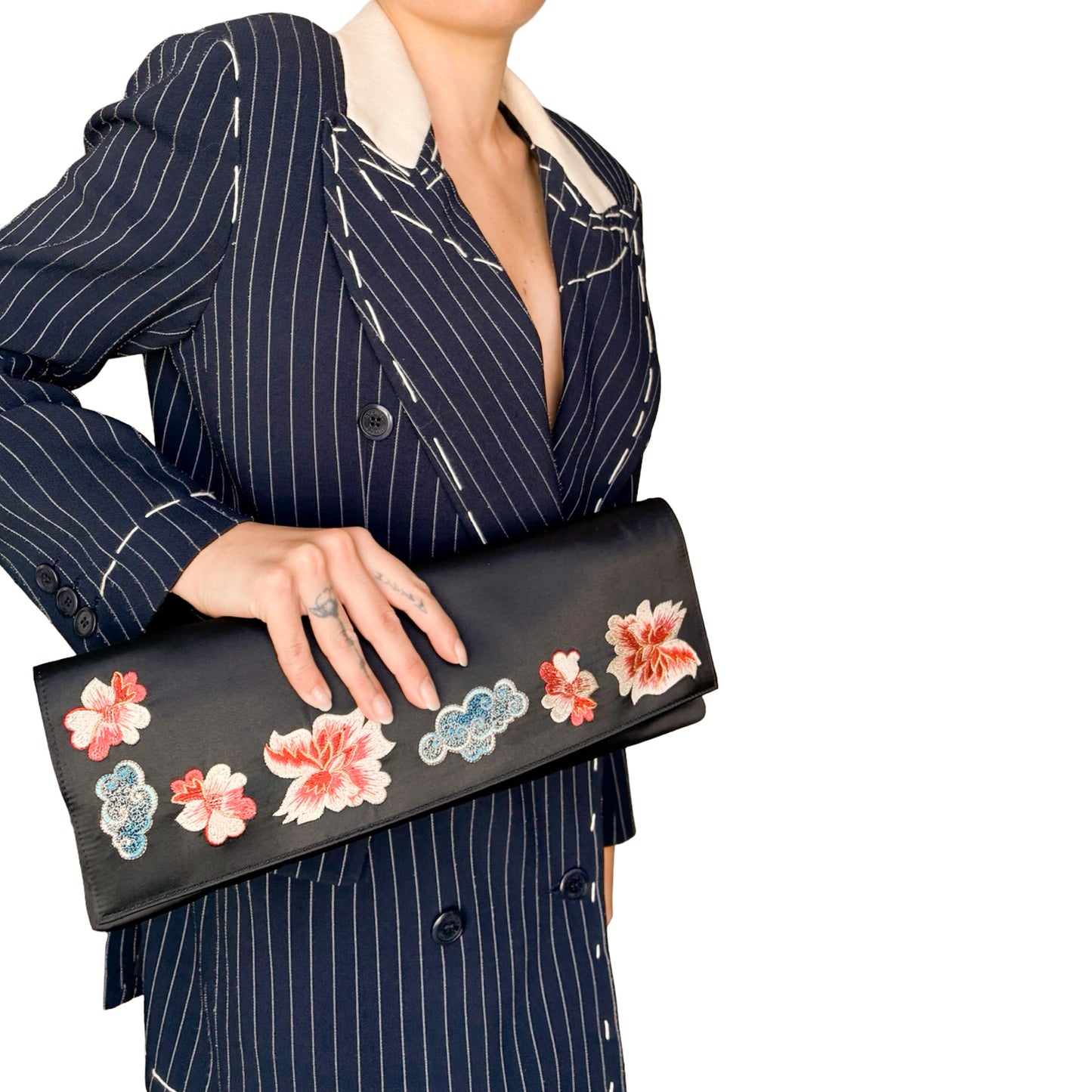 Blumarine 2000 Rare Satin Clutch - runway