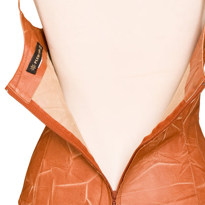 Plein Sud VTG textured leather bustier