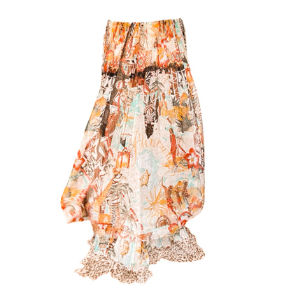 Blumarine 2005 iconic maxi silk skirt