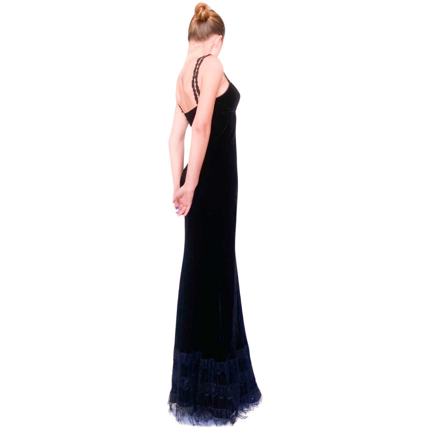 Plein Sud F/W 1994 silk velvet gown