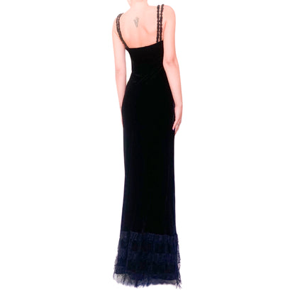 Plein Sud F/W 1994 silk velvet gown