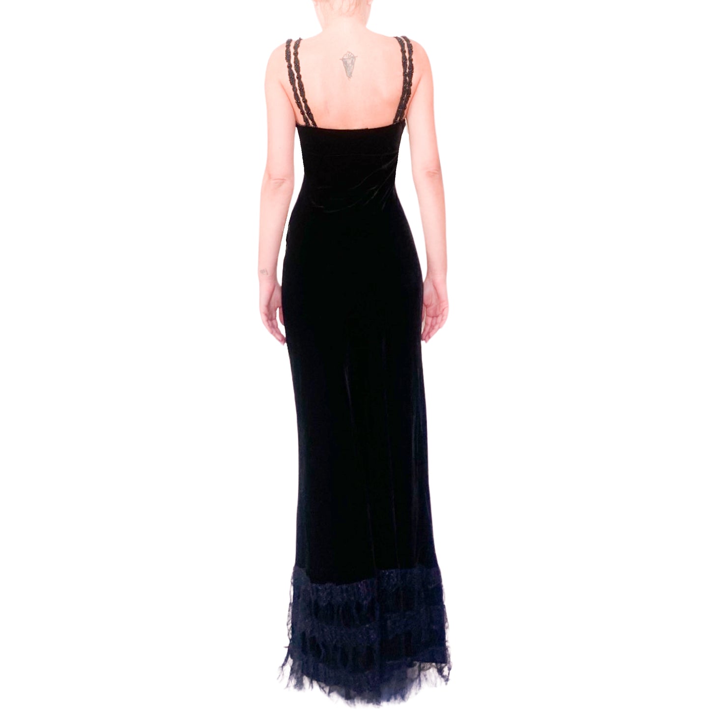 Plein Sud F/W 1994 silk velvet gown